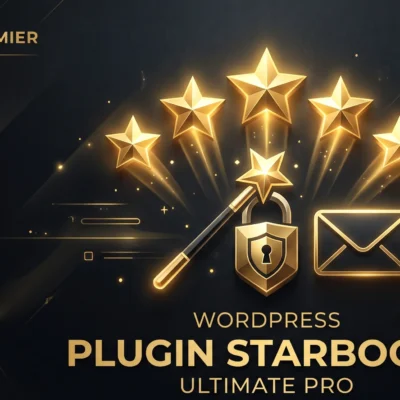 Magic Login & Rating Pro WordPress plugin dashboard interface with premium design.