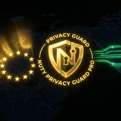 Feature showcase of Nuty Privacy Guard Pro premium GDPR cookie consent plugin with smart geo-targeting for ads optimization.